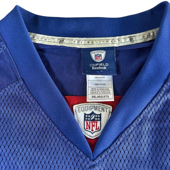 Vintage Eli Manning New York Giants Blue Jersey Men’s XXL Reebok NFL On Field - Picture 2 of 12